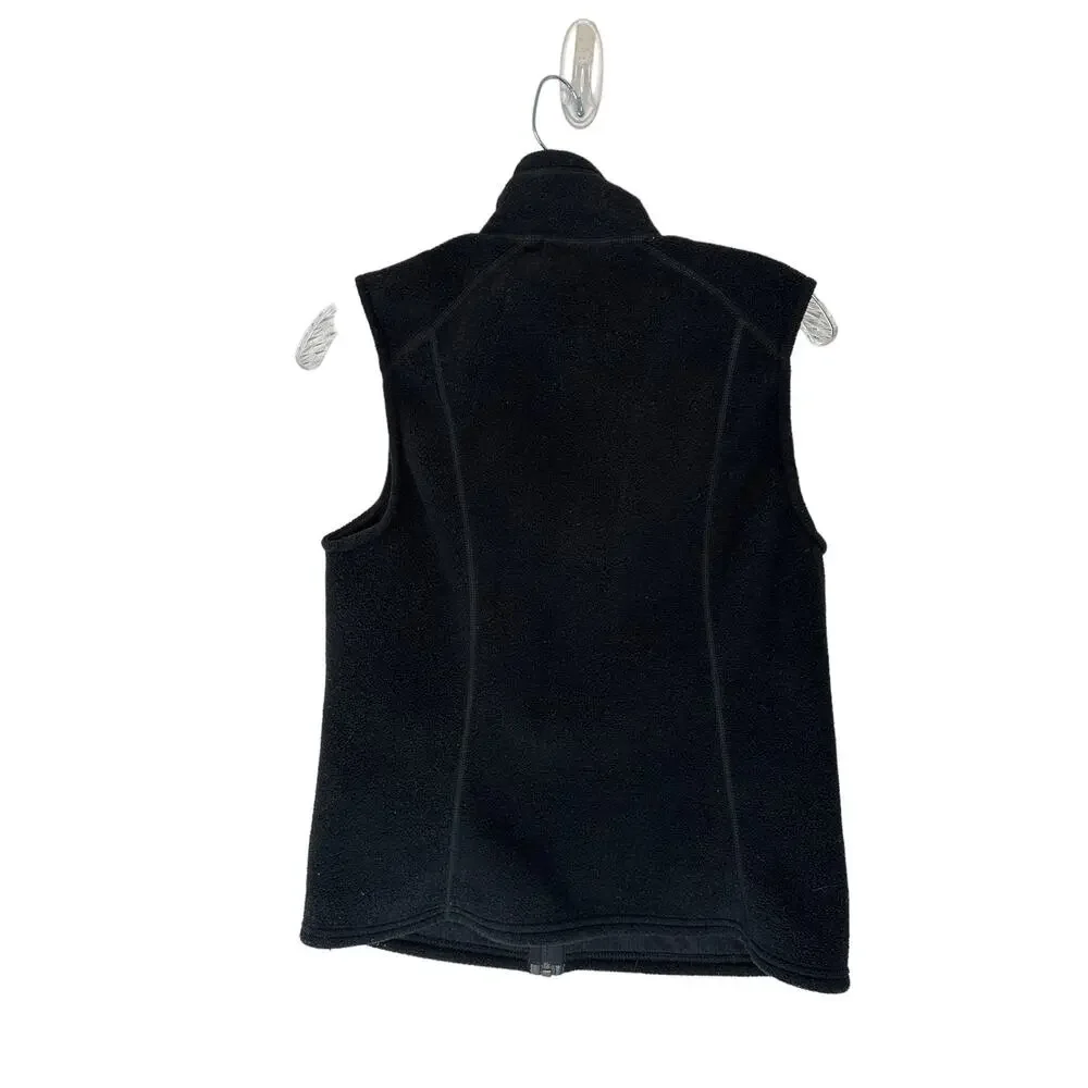 Patagonia Black Gorpcore High Neck Synchilla Fleece Zip Up‎ Vest Size Medium